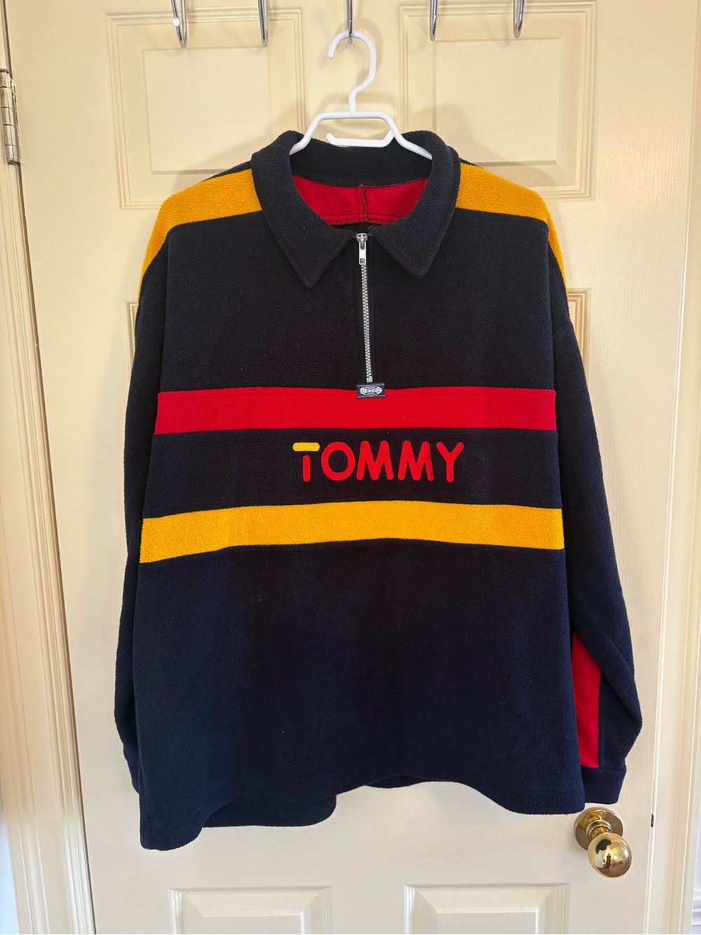 Vintage Unisex Tommy Hilfiger  Quarter‑Zip Fleece